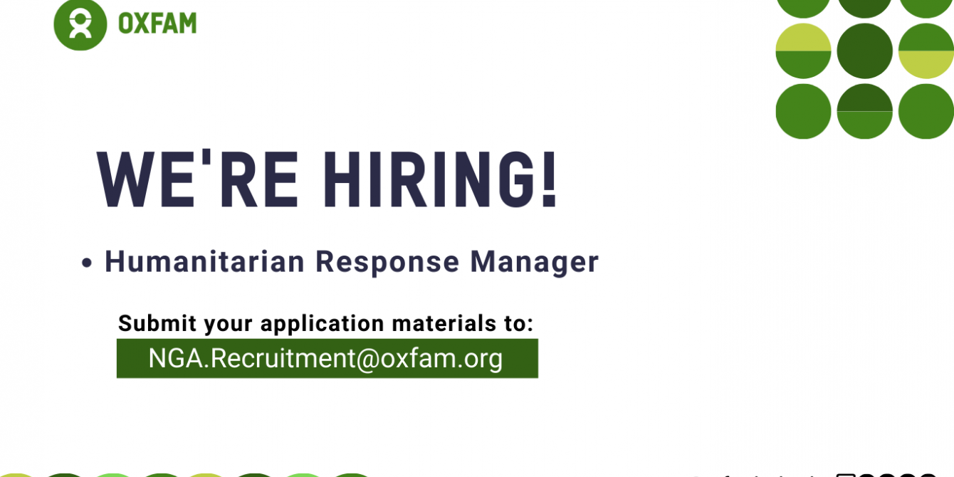 Apply to be our Humanitarian Response Manager